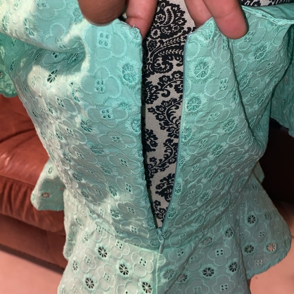 One Shoulder Eyelet Ruffle Tank Top - Picture 7 of 7